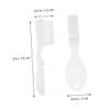 DOITOOL 20pcs Small Soft Bristle Prison Toothbrushes with Spoon Head Short Handle Anti-self- Design for Mental Health and Detention Use view 3