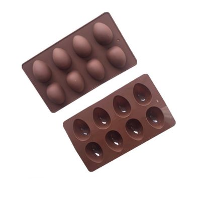 Zerodeko Easter Egg Shaped Silicone Baking Molds 2 Pcs/Package by for DIY Desserts Easy Clean Safe Material