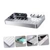 PRETYZOOM Stainless Steel Soap Storage Box Easy Drainage Wall Hanging Soap Holder view 2