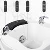 Acrylic Foot Bath - Soothing Pedicure Foot Spa with Vibration Massage, Deep Basin Relaxation Massager, Pull-Out Shower & Surf Pump - Relax and Revitalize Your Feet view 3