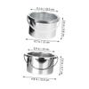 DOITOOL Wax Melting Machine Pan and Wax Warmer Metal Container 2pcs 105mm Inner Diameter Replacement Pots for Hair Removal Waxing Machine Accessories view 4