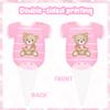 CANDY CHEF We Can Bearly Cupcake Toppers Bear Cupcake Toppers 48Pcs Teddy Bear Baby Shower Cake Toppers Pink Bear Theme Gender Revel Party Decorations for Bear Birthday Party Supplies view 4