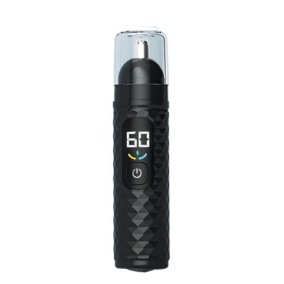 AYKHDS Nose Hair Trimmer, Electric Portable Trimmer Detailer Rechargeable, Nose Hair Trimmer for Men, Intelligent Nose Trimmer Clipper Tool Fast Charging Easy Cleansing for Men Women (Black)