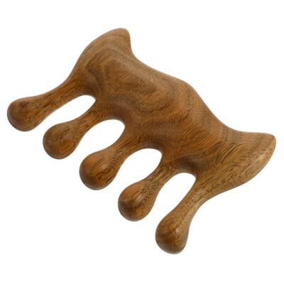 Angoily Channel Wooden Massage Comb for Head Massage Multi Functional Comb Smooth Teeth Portable Men Designed for Scalp Care and Relaxation