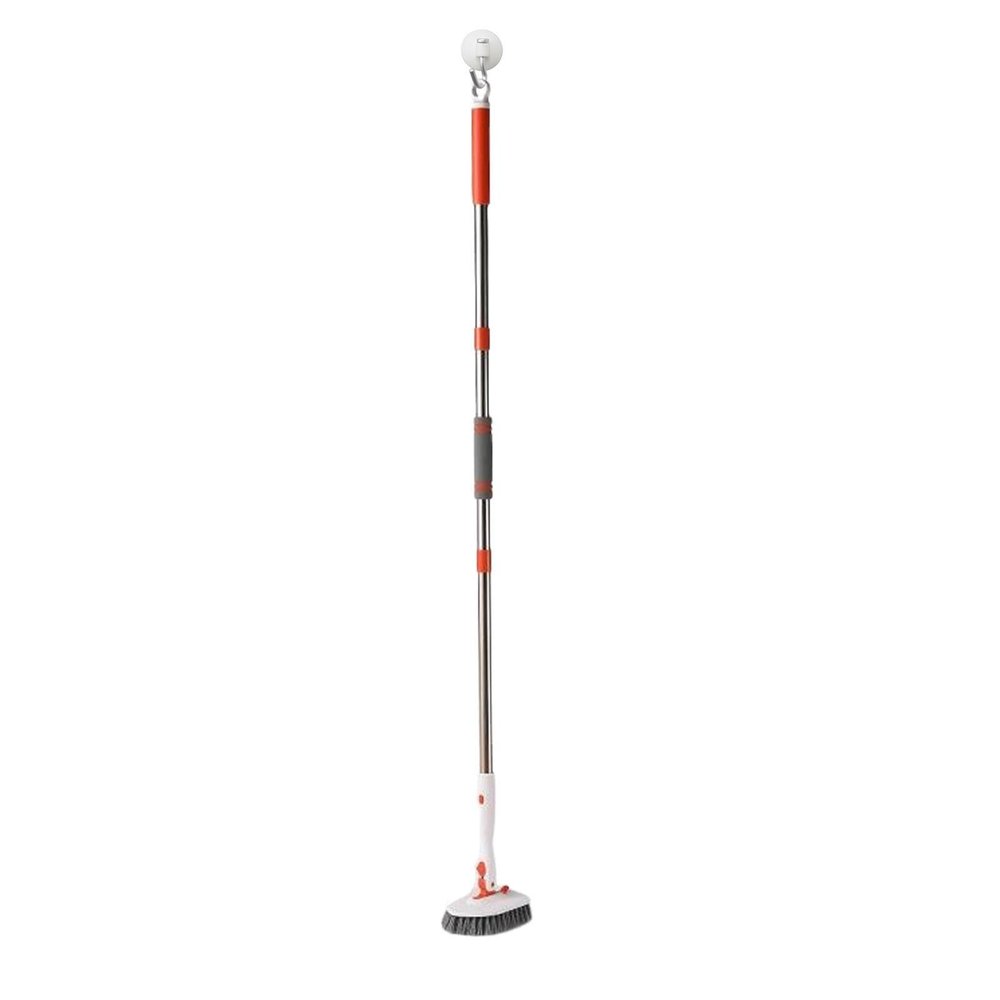 Tile Scrubber, Tile Scrubber Bathroom Shower, Shower Cleaning Brush Tile Scrubber, Tub Floor Scrubber with Telescopic Polee, Stiff Bristle Scrub Brush, Handle Shower Brush for Cleaning Scrubber