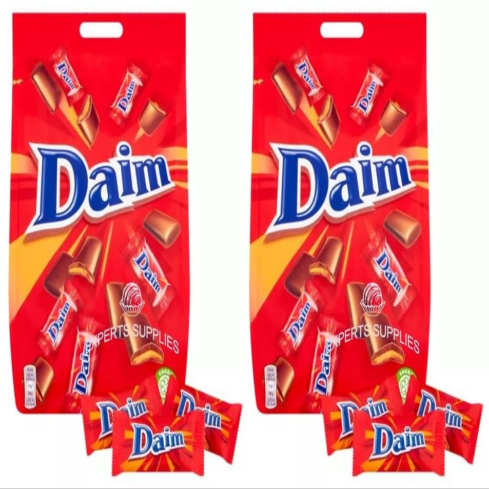 2 x Daim Mini Chocolate Bag 200g Delicious Treat Gift Hamper for Women Men and Kids By Experts Supplies