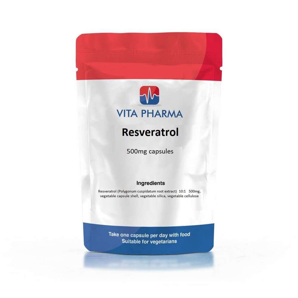 VITA PHARMA Resveratrol 500mg 30 Capsules