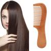 ANKROYU Peachwood Beard Comb, Ergonomic Hair Comb Styling Tool Beard Comb Wooden Comb with Handle Suitable for Men Women and Hair Salon view 2