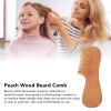 ANKROYU Peachwood Beard Comb, Ergonomic Hair Comb Styling Tool Beard Comb Wooden Comb with Handle Suitable for Men Women and Hair Salon view 3