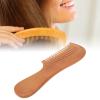 ANKROYU Peachwood Beard Comb, Ergonomic Hair Comb Styling Tool Beard Comb Wooden Comb with Handle Suitable for Men Women and Hair Salon view 4