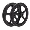 1 Pair 14x1.75 Wheelchair Rear Wheels Assembly for Many Standard Wheelchairs, PU Solid Replacement Wheelchair Wheels with 1/2" (12mm) Bearing view 1