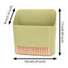 JSCARLIFE Small Broom and Dustpan Set, Portable Hand Whisk Broom Brush Mini Hanging Trash Can Soft Bristle Household Brooms with Dust Pan Combo Set for Cleaning Home, Kitchen and Desktops (Green) view 2