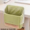 JSCARLIFE Small Broom and Dustpan Set, Portable Hand Whisk Broom Brush Mini Hanging Trash Can Soft Bristle Household Brooms with Dust Pan Combo Set for Cleaning Home, Kitchen and Desktops (Green) view 3