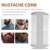 Karriter Dual Action Stainless Steel Credit Card Size Comb Wallet Comb Pocket Comb Anti-Static Hair Comb Beard Mustache Comb For Man view 2