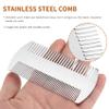 Karriter Dual Action Stainless Steel Credit Card Size Comb Wallet Comb Pocket Comb Anti-Static Hair Comb Beard Mustache Comb For Man view 3