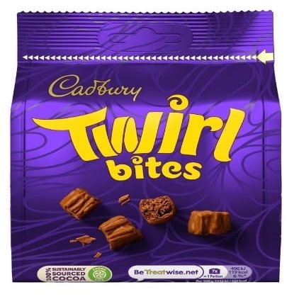 3 x Twirl Bites Chocolate Bag 109g Delicious Tasty And Twisty Treat Gift Hamper For Birthday,Christmas
