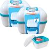 Denture Bath Box, Denture Box for False Teeth Container Full Set | Denture Storage Box, Dentures Box, Denture Cleaning Box, Denture Case, Denture Baths, Retainer Bath, Denture Bath Case view 2