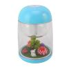 Mini Humidifier, ABS 180ML 2 in 1 Essential Oil Ultrasonic Micro Landscape Humidifier with Large Spray Volume for Bedroom (Blue) view 3