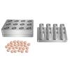 Rainorning 4/9/12/16/25 Holes 6/8/10/12mm Household Manual Pill Tablet Molding Mould, Aluminum Alloy Medicine Powder Tablet Press Making Tool (10mm, 12 Holes) view 1