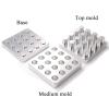Rainorning 4/9/12/16/25 Holes 6/8/10/12mm Household Manual Pill Tablet Molding Mould, Aluminum Alloy Medicine Powder Tablet Press Making Tool (10mm, 12 Holes) view 4