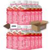 Mogu Mogu Flavored Drinks 12x320ml, STRAWBERRY - Nata De Coco Juice - Refreshing Taste - Fun Drinking During Hot Summers Or Take Them On Trips & Picnics Boxed Treatz view 1
