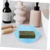 LABRIMP 2pcs Bathroom Soap Holder Countertop Soap Dish Silicone Tray Drainage Easy to Clean view 4