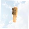 SOESFOUFU Double-sided Bristle Beard Styling Comb Small Size Portable Men's Beard Brush for Mustache Shaping and Travel Grooming view 2