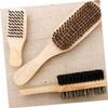 SOESFOUFU Double-sided Bristle Beard Styling Comb Small Size Portable Men's Beard Brush for Mustache Shaping and Travel Grooming view 3