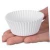 Zerodeko 100pcs Pure White Paper Cupcake Liners Greaseproof Baking Cupcake Holders Large Cake Baking Liners for Muffins and Desserts Party Use view 3