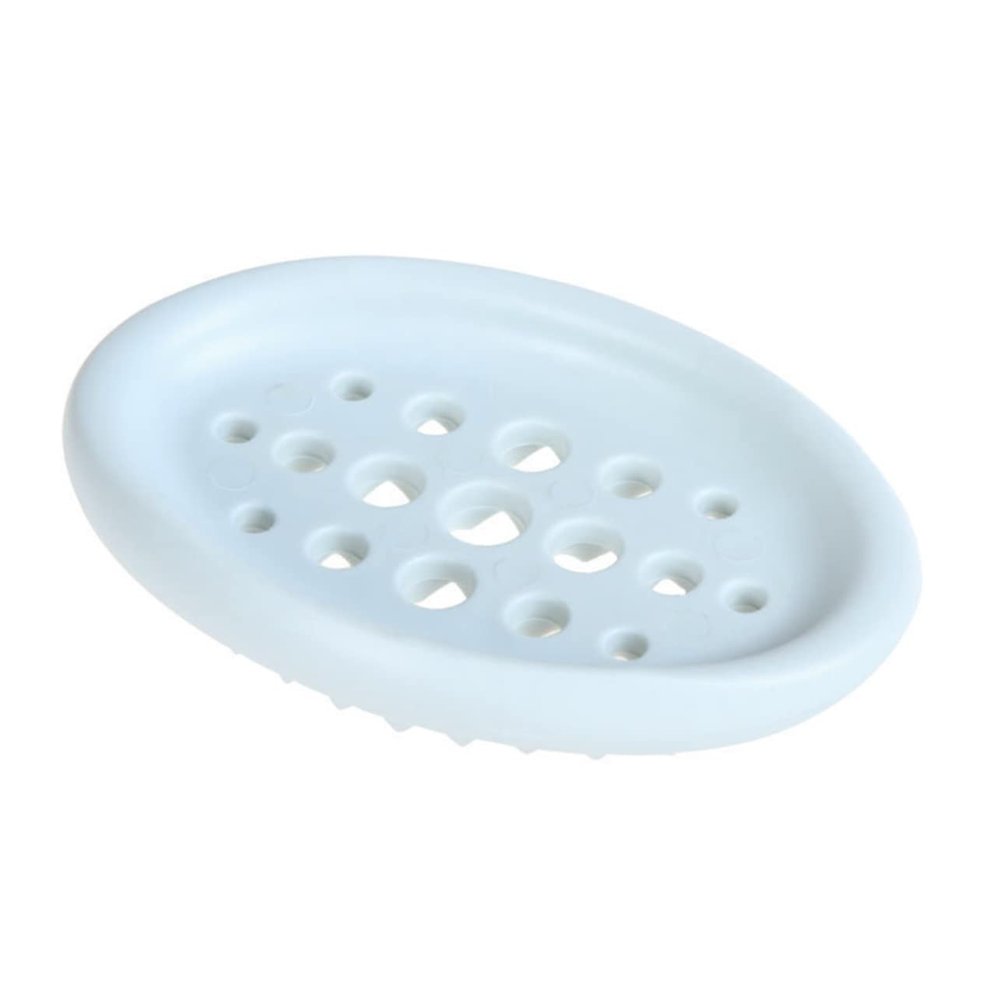 Zerodeko 3pcs Hollow Silicone Soap Case Soap Dishes for Bathroom Drainer Holder
