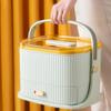 Xptieeck Portable Kit Container Medicine Box Mask Storage Family Home Emergency Bag Pill Kits,Green Yellow view 3