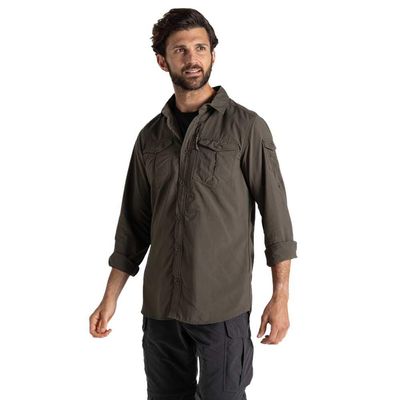 Craghoppers Adventure III NosiLife Long-Sleeved Shirt Woodland Green XXL