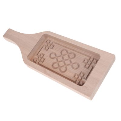 Zerodeko 1pc Wooden Patterned Cookie Mold for Baking Milk Curd and Washable for Homemade Desserts and to Baking Enthusiasts