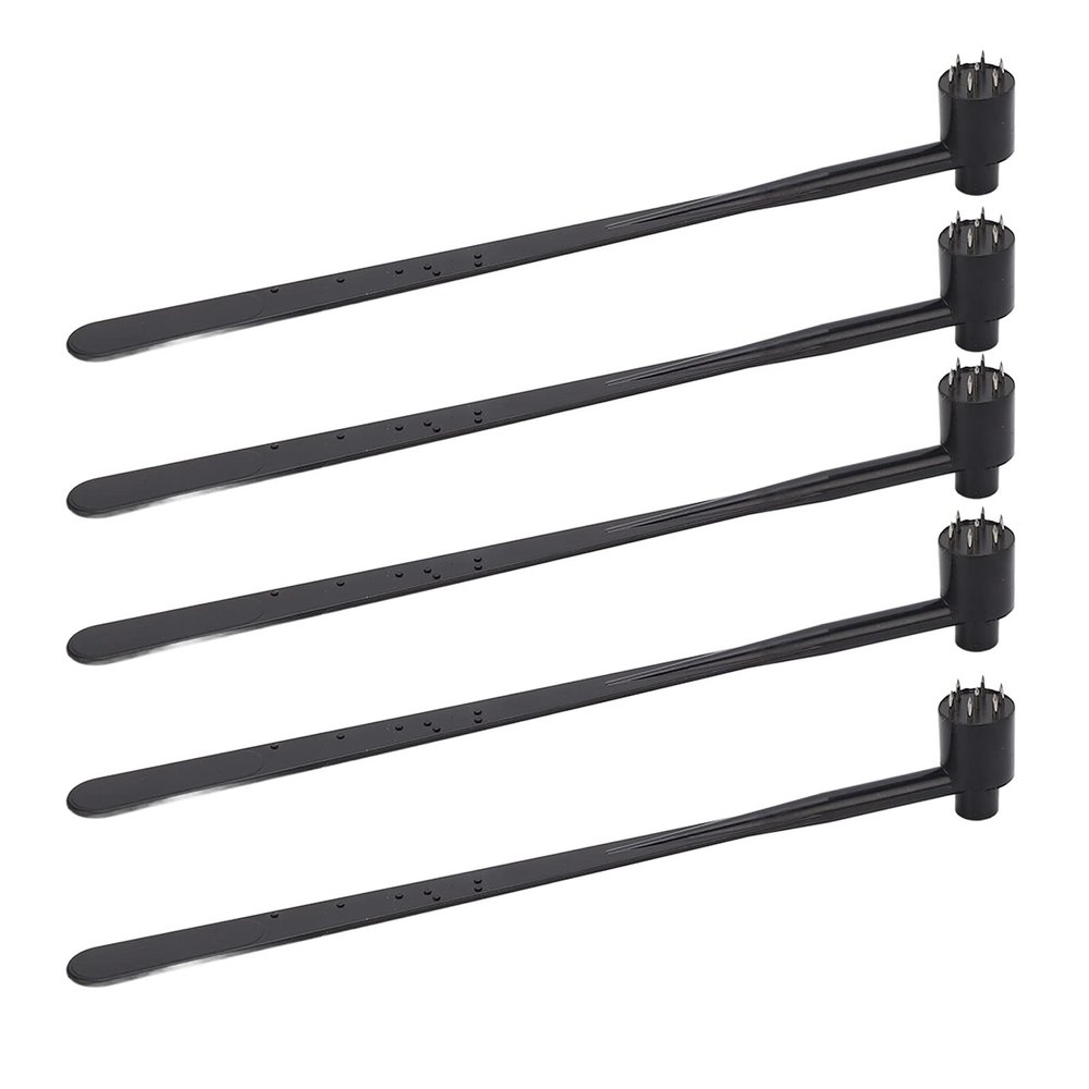 5PCS Plum Blossom Dermal Hammer ABS Handle Single End Dermal Hammer Needle Hammer for Industry