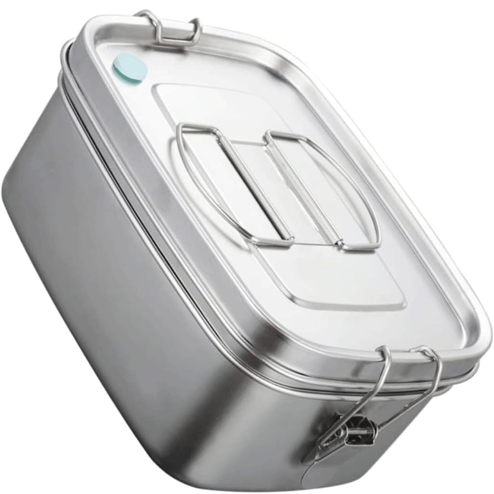 ART LUNIC Rice Box 304 Stainless Steel Sealed Preservation Box Rectangular Layered Lunch Box with Portable Lunch Box