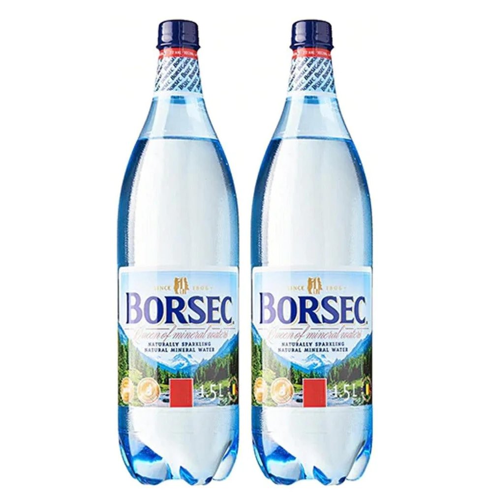 Borsec Sparkling water 1.5l | Carbonated Water | Romanian Water Romanesc (2 Pack, Sparkling water)