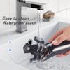 Electric Razor for Men Shaver Rechargeable 100% Waterproof Rotary for Shaving with Nose Trimmer Sideburns Trimmer Face Cleaning Brush view 3
