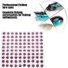 HERCHR Fishing Bait Eyes, 100Pcs 5mm 3D Fisheye Sticker Round Soft DIY Lightweight Delicate Fishing Lure Eyes DIY Making Fishing Bait for Outdoors Fishing(red) view 3