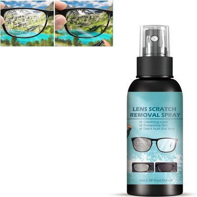 2023 Eyeglass Lens Scratch Removal Spray, Eyeglass Glass Scratch Repair Solution, Eyeglass Cleaning Spray, Eyeglass Cleaning Tools for Lenses Screens (1pcs)