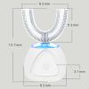 VIDECOR Electronic Toothbrush,U Shaped Electric Toothbrush Smart USB Wireless Automatic Toothbrush Oral Care,A view 3