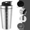 BFXMV Protein Shaker Bottle 750ml, Stainless Steel Protein Shaker Cup, Gym Shaker Bottle, Protein Mixer Shaker Supplement Bottle with Mixball, Leak Proof Metal Sports Water Bottle for Men&Women view 3