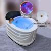 Acrylic Footbath Foot Soak Tub Acrylic Pedicure Sink With Heat And Massage Pedicure Bowl Salon Massage Equipment Home Foot Bath Special For Hotel Foot Bath Club For Foot Soaking. ( Color : With water view 4