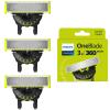 Philips OneBlade Original 360 Blade Heads, Compatible with all OneBlade and Pro Electric Shaver & Trimmers, Original from Philips, 3x One Blade, 12-Month Supply (QP430/60) view 1