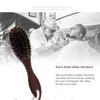 Kuuddker Horse Hair Wave Hair Beard Brush Hair Comb Wooden Handle Large Curved Comb Men Natural Hair Combs Hair Styling Tools view 3
