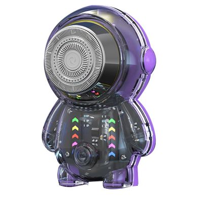Correa Astronaut Electric Shaver Mini Shaver Shaver Men's with RGB Light Portable USB Electric Shaver Travel C