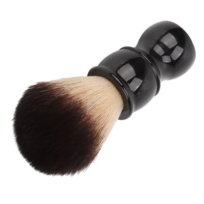 ANKROYU Men's Shaving Brush, Wooden Handle Salon Shaving Brush Men's Shaving Brush Nylon Soft Bristle Shaving Brush for Facial Beauty Salons