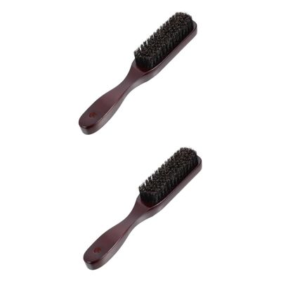 Angoily 2pcs Beard Brush Shaving Brush for Salon Home Use for Barber Beard Care