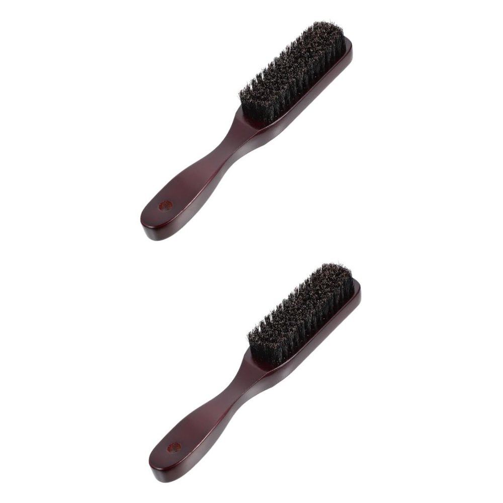 Angoily 2pcs Beard Brush Shaving Brush for Salon Home Use for Barber Beard Care