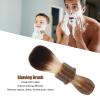 ANKROYU Men's Shaving Brush, Wooden Handle Hair Salon Shaving Brush Professional Home Hair Salon Ergonomic Soft Bristle Shaving Brush for Facial Beauty Salon view 4