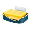 CAXUSD 1pc Wall Mounted Soap Dish Double-layer Drainage Soap Holder for Shower and Bathroom Easy Installation Compact Design for Efficient Storage view 2